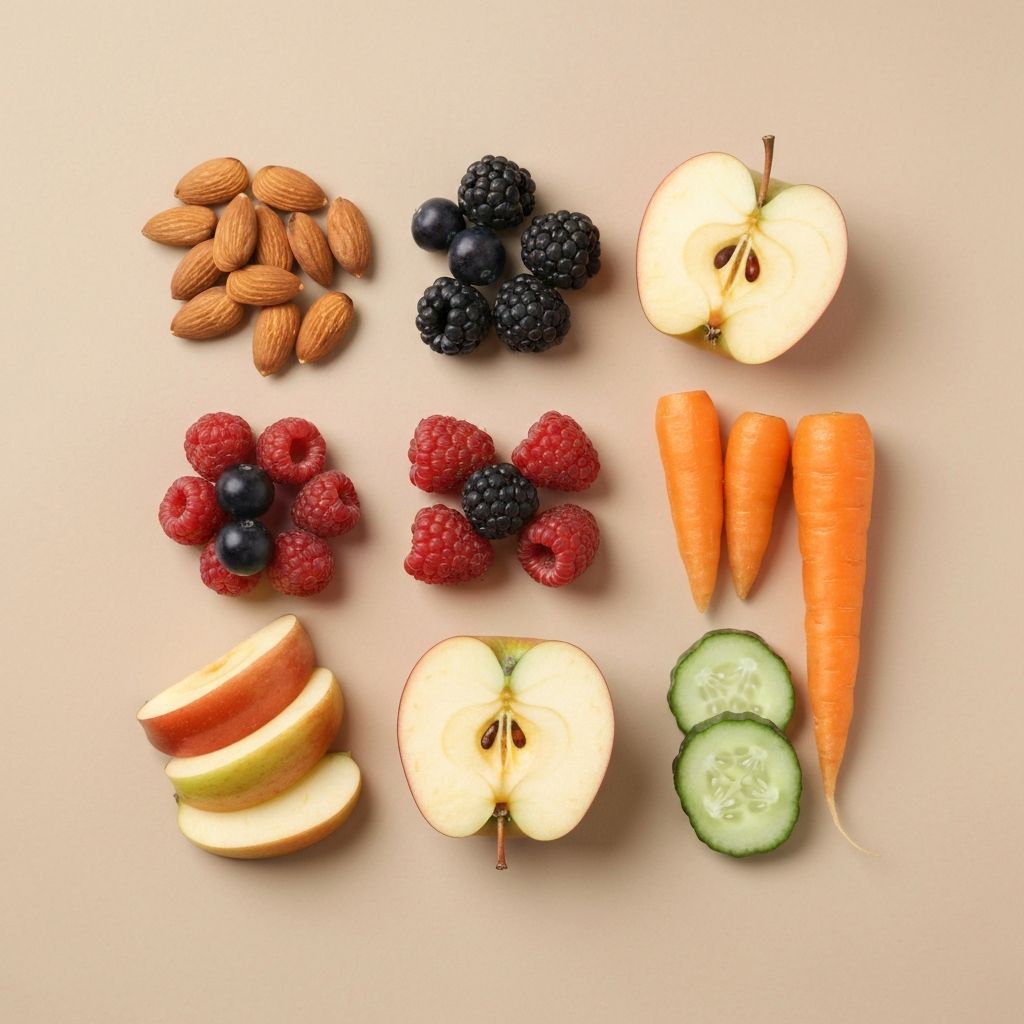 Various healthy snack options
